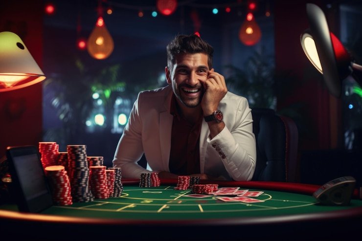 Meja Blackjack Kasino bertema koral